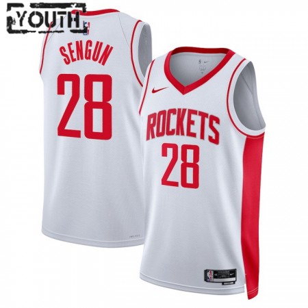 Dres Houston Rockets Alperen Sengun 28 Nike 2022-23 Association Edition Bijela Swingman - Dječji